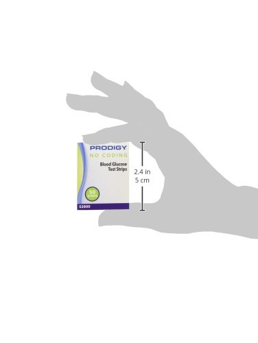 Prodigy No Coding Blood Glucose Test Strips 300 Count (50 Strips x 6 Packs)