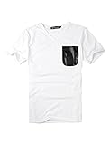 Allegra K Men Casual Pocket Slim Fit Short Sleeve Summer V Neck T-Shirts