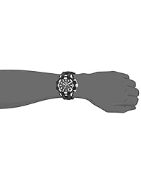 Invicta "Bolt Acero Inoxidable y Silicona Reloj Casual De Cuarzo De Los Hombres, color: negro (Modelo: 23855)