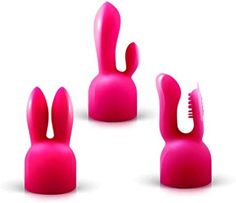Adult Sexgre Toys 3pcs/Set Silicone Wand Víbrátór Accessories Magic Wand Attachment Head Covers G Spot Víbrátórs Ma^ssagér Cap Sexgre Toys,Red FIOKJU SHIRTS