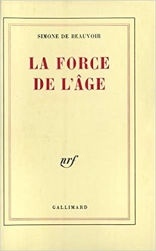 La Force De L Age Blanche French Edition Beauvoir Simone De 9782070205202 Amazon Com Books