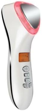 GWJ Beauty Instrument Facial Massager Firming Care Device Hot And Cold Skin Care Device Hammer Vibration Facial Beauty Instrument Portable Face Massagers LED Photon Skin Care Home,White