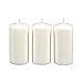 Darice 1162-91 Unscented (3 Pieces) Pillar Candle, White