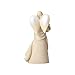 Enesco Foundations Choose Hope Angel Stone Resin Figurine, Cream