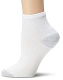 Fruit Of The Loom Women's 6 Pack Ankle Crew Socks,  White, Shoe: 4-10