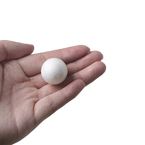 200 Foam Balls 1'' inch - Small Foam Balls - Small Styrofoam Balls - Floral Foam - Foam Craft Balls -Craft Foam- Arts and Crafts For Kids - Bulk Styrofoam Balls- 1'' Inch Styrofoam Balls (Pack of 200) - Thumbnail 2