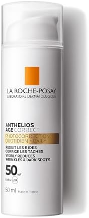 La Roche Posay Gel-Creme Protetor Anti-Envelhecimento, Fotocorrector de Uso Diário com FPS50, Corrige Rugas e Manchas, Melhora a Elasticidade, Fórmula com Cellox-B3 Tech, Anthelios, 50 ml