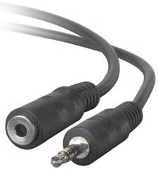 LASUS 3.5mm Stereo Male to Female Extension Cables 6 ft.