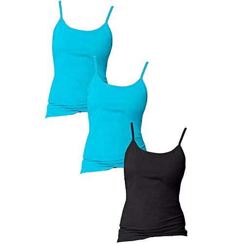 Women Stretch Cotton Cami with Built-in Shelf Bra 3