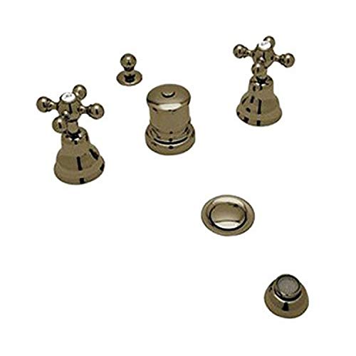 Rohl AC595X-TCB R9458420Apc Ac595X Cisal Widespread Bidet Faucet with Metal Cro…