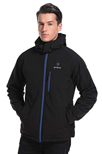 ororo men's soft shell heated jacket