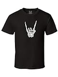 Gs-eagle Men's Rock And Roll Skeleton Graphic T-Shirt