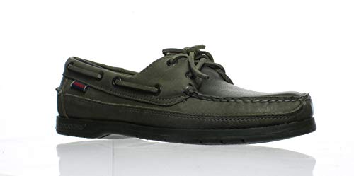 Sebago Men's Schooner Boat Shoe, Dark Grey Tumbled Leather, 7 M US