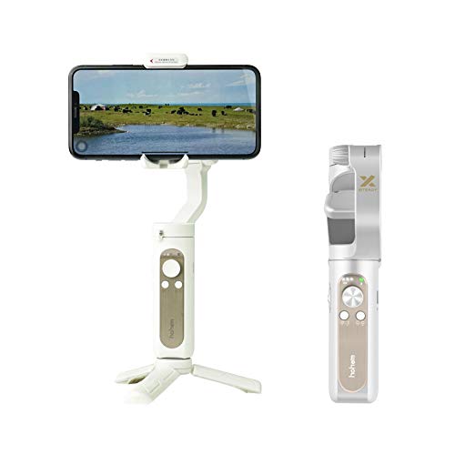 Hohem iSteady X Ultra-lightweight Foldable Handheld 3-Axis Gimbal Stabiliser for iPhone and Android Smartphone - White ISX01W