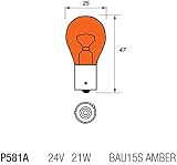 Autolamps 588 PY21W 24v 21w BAU15S Amber Indicator Bulb - Pack of 10 view 3