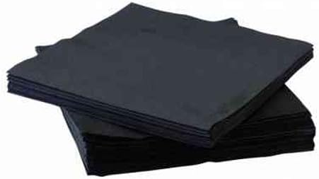 POPPIESPoppies SPD444 25 cm Black Cocktail Napkins (Pack of 2000)