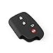 Fontic Black Silicone 4 Button Protective Key Fob Case Cover Jacket for Lexus GS430 GS300 IS350 IS250 and More