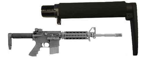 AR-GEAR Model 4/15 .223 5.56 Carbine Short Size Pro Series 6.5" CQB Fixed Skeleton Stock Aluminum Buttstock