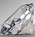 Clear Crystal Glass Diamond Shaped Paperweight 3