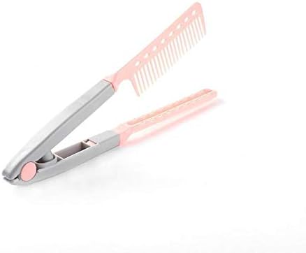 Portable V Type Hair Straightener Comb Folding Diy Hair Styling