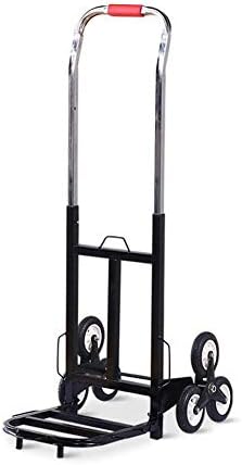 Foldable Hand Truck, Six-Wheeled Climbing Trolley Portable Folding Truck Small Cart