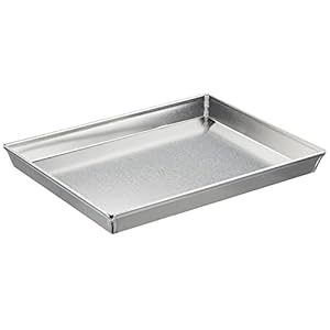 Agnelli AGN820R30 Rechthoekige ovenschaal, aluminium, grijs, 30 x 23 x 3 cm