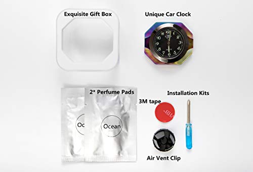 image for Cococart Car Clock, Automotive Air Conditioner Vent Dashboard Quartz C