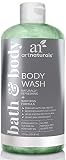 ArtNaturals Tea Tree Body and Foot Wash - (12 Fl Oz / 355ml) - Peppermint and Eucalyptus Oil - Natural Anti-Bacterial Soap - Eczema Anti-Fungal Feet, Dry Skin, Jock Itch, Acne Athletes Foot Treatment