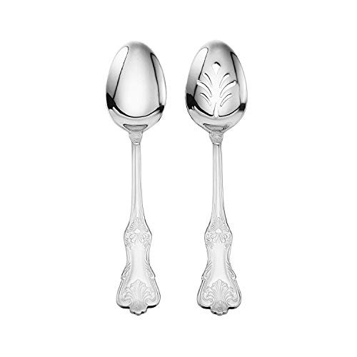 Wallace Hotel Lux 77Piece 18/10 Stainless Steel Flatware Set, Silver