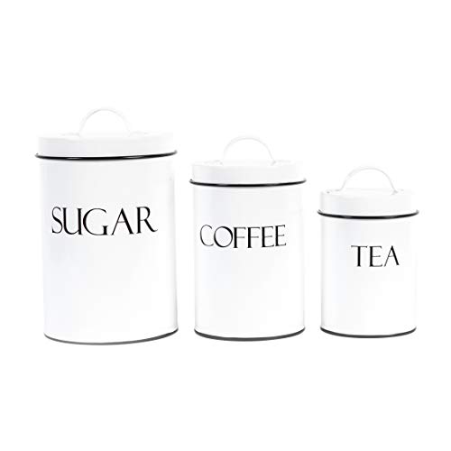 OUTSHINE Kitchen Canisters for Countertop Set of 3 Farmhouse Canister