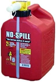 No-Spill 1405, 2-1/2 Gallon, Poly Gas Can, Pack of 2