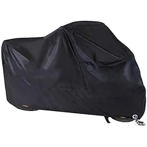 Motorhoes, Winterbestendig waterdicht motorzeil 190T Oxford stof met slotgaten motorfiets stofdicht zeildoek voor Harley…