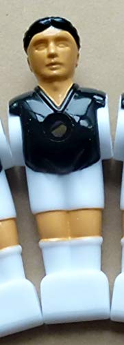 Isali New 2pcs Black 5/8" Rod Foosball Soccer Table Football Man Player Men Replacement Parts Fussball babyfoot 26