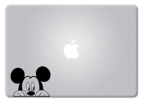 Mickey Mouse Peeking Apple Macbook Decal Vinyl Sticker Apple Mac Air Pro Retina Laptop sticker