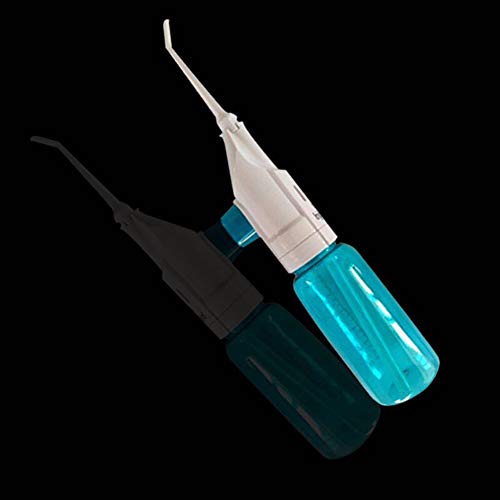 Easyinsmile Power Dental Flossers Water Floss Oral Irrigator Air Floss Tooth Pick Dental Care for Teeth Whitening and Braces Cleaning (Blue)
