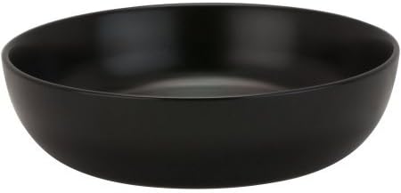 Wazee Matte Coupe Serving Bowl, Set of 2 Black
