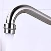 Bathroom Sink Faucet Widespread Brushed Nickle Double Mixing Tap Deck Mount Cross Knobs 3 Hole with Pop Up Drain