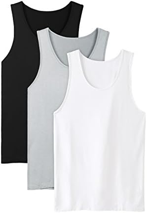 DAVID ARCHY Men's Bamboo Rayon Undershirts Crew Neck Tank Tops 3 Pack Â» ShopLateTonight