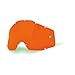 100% Goggle Replacement Lens - Racecraft 1, Accuri 1, Strata 1 Compatible (Anti-Fog-Orange)