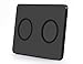 Dual Wireless Charger Pad for iPhone 8 iPhone 8 Plus iPhone X Samsung Note 8 S8 S8+ S7 S7 Edge S6 S6 Edge and Other Qi-enabled Device (AC Adapter Included)-Black