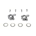 GPM Racing Steering Block Set for 1:18 Associated 18B2 + Other AE Models, Grey