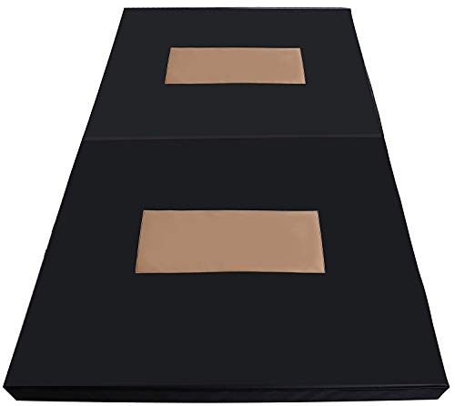 BalanceFrom GoGym All-Purpose 4'x8'x4 Extra Thick High Density Anti-Tear Gymnastics Gym Folding Exercise Aerobics Mats