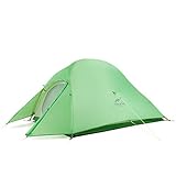 Naturehike Cloud-Up 2 Person Lightweight Nylon Backpacking Tent with Footprint - Free Standing 4 Seasons Dome Camping Hiking Backpack Tents