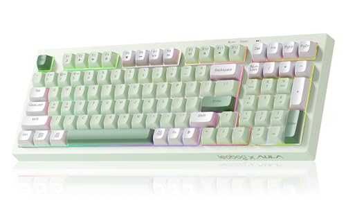 LEOBOG Keyboards Wireless Creamy Silent Keyboard