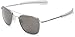 Randolph Aviator Square Sunglasses, 55, Matte Chrome, Bayonet, Gray Lenses