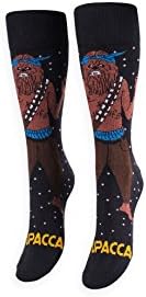 FREAKER Feet, Unisex Casual Dress Fun Colorful Cotton Crew Socks, Tupacca Tupac Chewbacca Star Wars