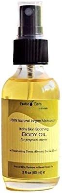 Pregnancy Stretch Mark & Skin Soothing Oil with Cocoa Butter,Almond 100% Natural Organic All natural Pregnancy Stretch Mark & Pregnancy Itchy Skin Soothing Oil with Cocoa Almond- Free of Parabens,BPA, & Harsh Chemicals - 2 fl oz- 60 ml