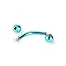 COTTVOTT 7pcs 16g Mens Womens Stainless Steel Spike Barbells Head Eyebrow Rings for Girls Piercing Body Jewelry(7pcs Ball Head)