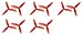 HobbyFlip Three Blade Propellers Props Main Rotor Blades Parts Rodeo 110-Z-01 Compatible with Walkera 5 Pack
