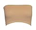Qunson Women's Strapless Stretch Layer Seamless Tube Bra Bandeau Top (Nude)